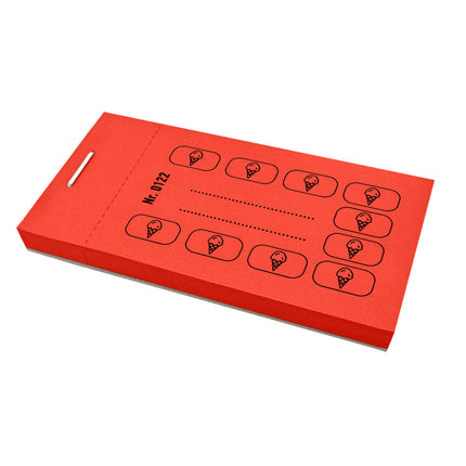 Carnet de tickets de consommation glace - 50 tickets
