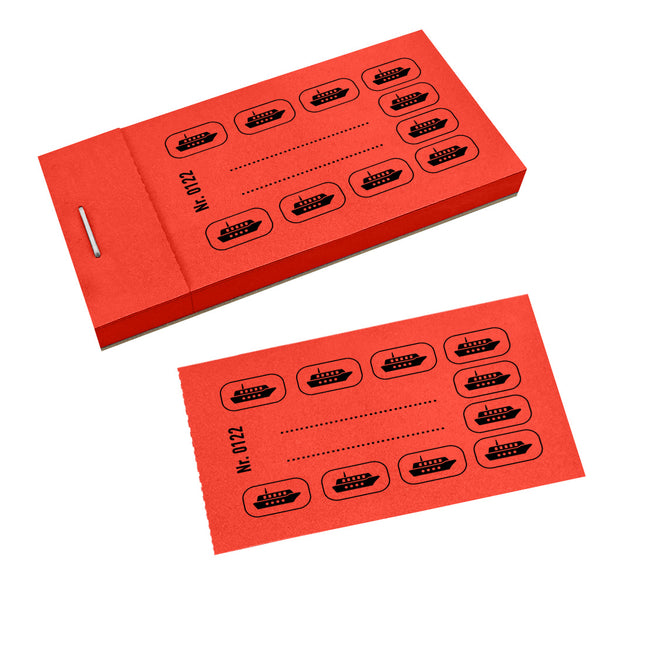 Carnet de tickets de consommation bateau - 50 tickets