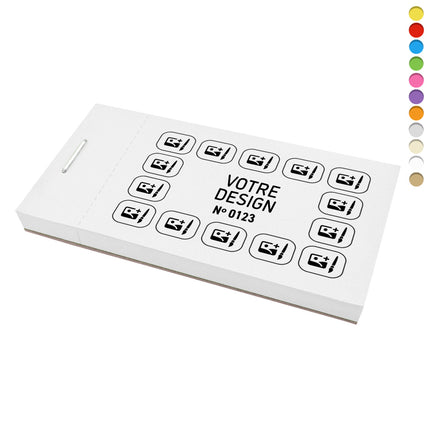 Carnet de tickets de consommation à personnaliser 14 cases - 1000 tickets