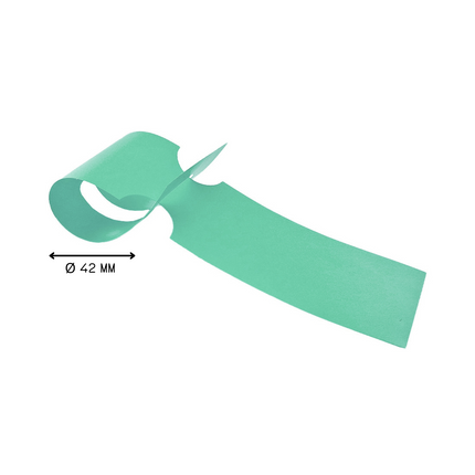 Étiquettes à boucle personnalisées avec code-barres - PEHD - 260 x 50 mm - 100 étiquettes