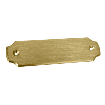 Plaque de porte avec texte en laiton - 100 x 28 mm - par pièce