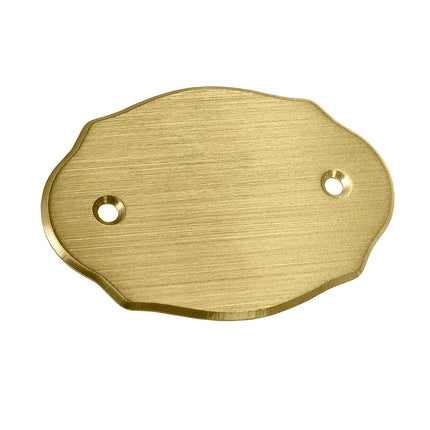 Plaque de porte numérotée en laiton - 75 x 50 mm - par pièce