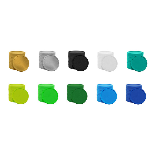 Ensemble de jetons couleurs océan - Ø29 mm - 1000 pièces