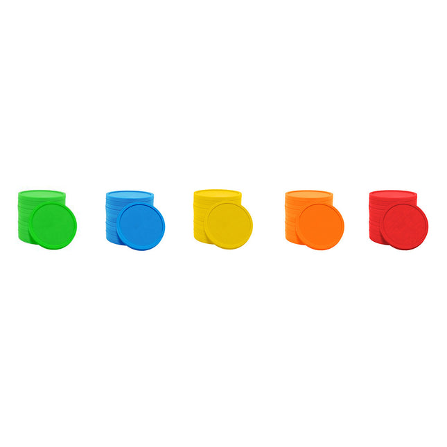 Ensemble de jetons couleurs basiques - Ø29 mm - 500 pièces
