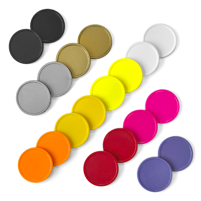 Ensemble de jetons couleurs coucher de soleil - Ø29 mm - 1000 pièces