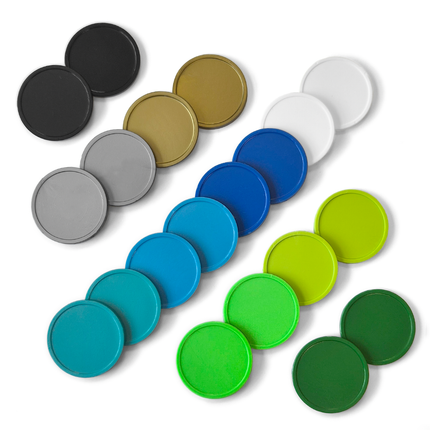 Ensemble de jetons couleurs océan - Ø29 mm - 1000 pièces