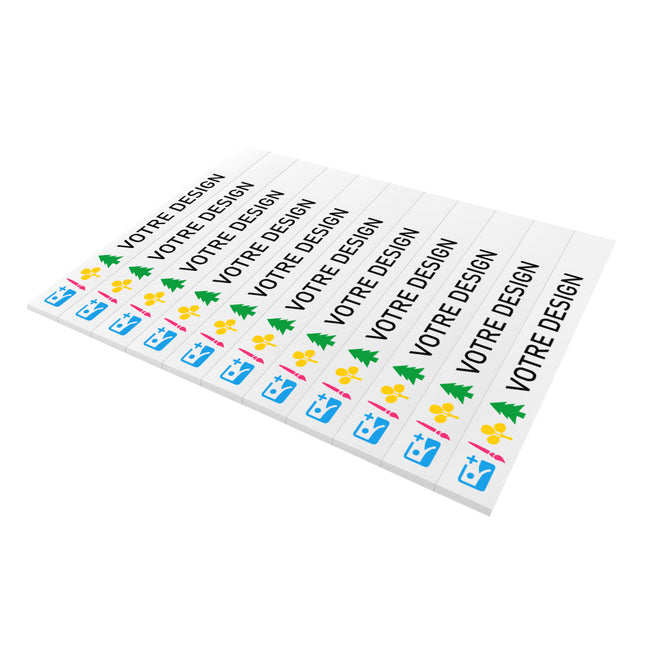 Étiquettes de sapin de Noël personnalisées PET- 210 x 25,4 mm- 110 étiquettes