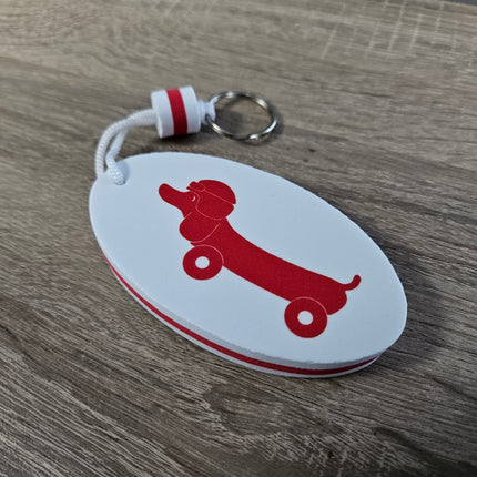 Porte-clés flottant personnalisé blanc - par pièce