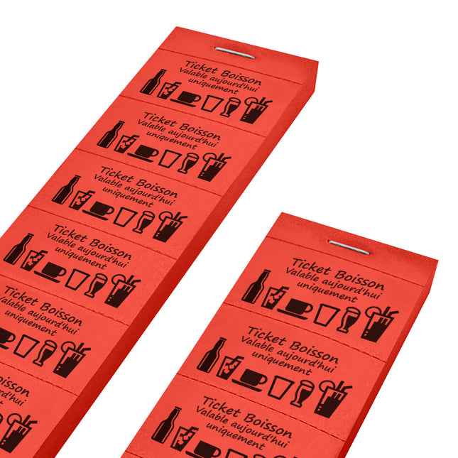 Carnet de tickets boisson valable aujourd'hui uniquement - 1000 tickets