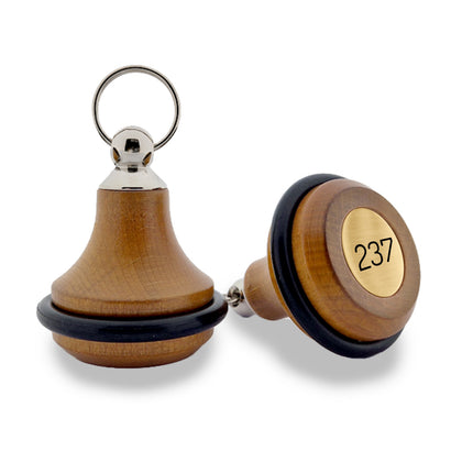 Porte-clés hôtel Belly Wood cerisier - 65 x 38 mm - bois - par pièce