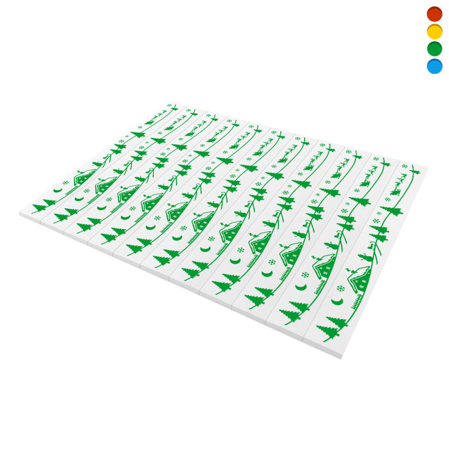 Étiquettes de sapin de Noël PET- 210 x 25,4 mm- 99 étiquettes