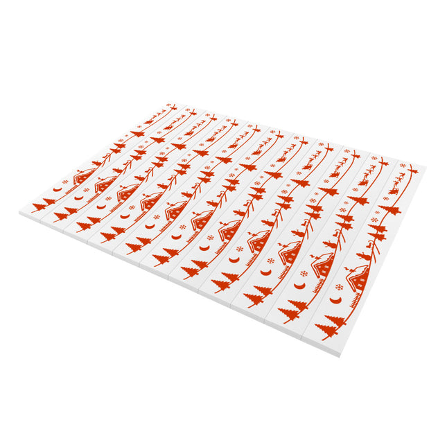Étiquettes de sapin de Noël PET- 210 x 25,4 mm- 99 étiquettes