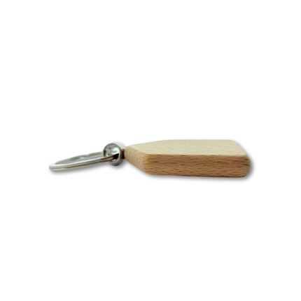 Porte-clés personnalisé en bois maison - 45 x 35 mm - par pièce