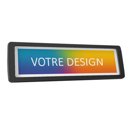 Plaque de porte personnalisée - plastique - 178 x 50 mm