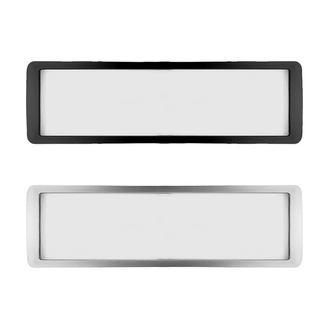 Plaque de porte avec texte - plastique - 178 x 50 mm