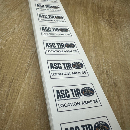 Carnet de tickets à personnaliser avec propre design en couleur - 1000 tickets