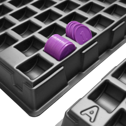 Casier de rangement plastique pour 1000 jetons Ø 25-29 mm