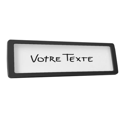 Plaque de porte vierge - plastique - 178 x 50 mm