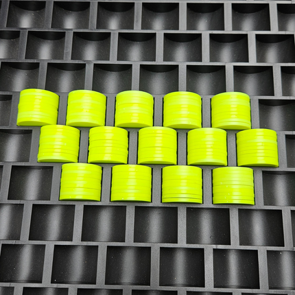 Casier de rangement plastique résistant pour 1000 jetons Ø 25-29 mm