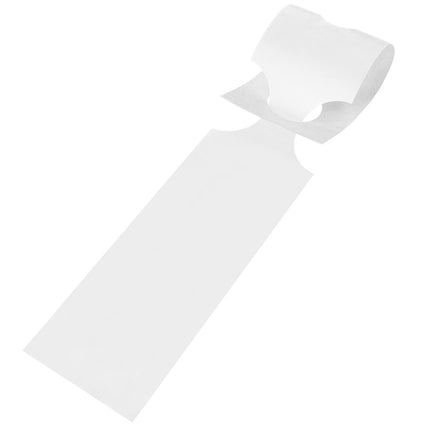 Étiquettes à boucle blanches - 400 x 75 mm - 250 étiquettes sur rouleau