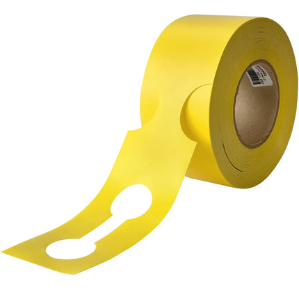 Étiquettes à boucle jaunes - 400 x 75 mm - 250 étiquettes sur rouleau