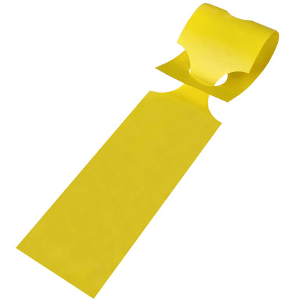 Étiquettes à boucle jaunes - 400 x 75 mm - 250 étiquettes sur rouleau
