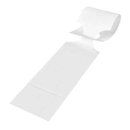Étiquettes à boucle blanches avec perforation  - 400 x 75 mm - 250 étiquettes sur rouleau