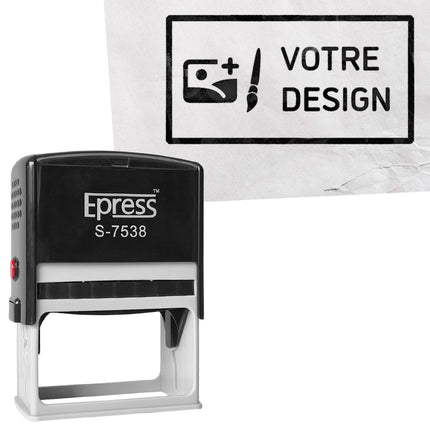 Tampon encreur à personnaliser - 75 x 38 mm