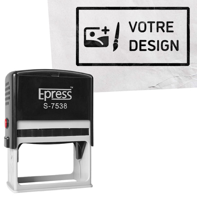 Tampon encreur à personnaliser - 75 x 38 mm