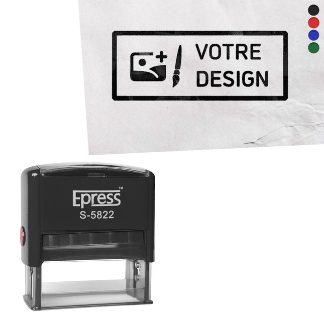 Tampon encreur à personnaliser - 58 x 22 mm
