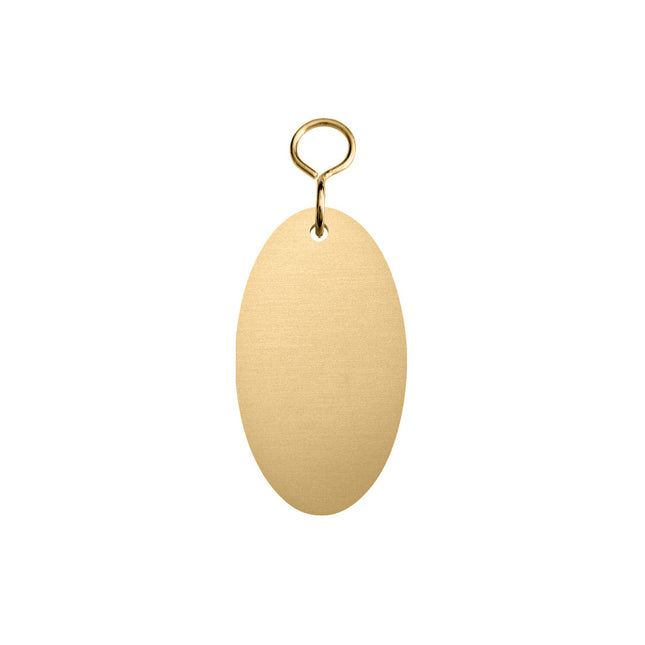 Porte-clés en laiton ovale - 67 x 37 mm - par pièce