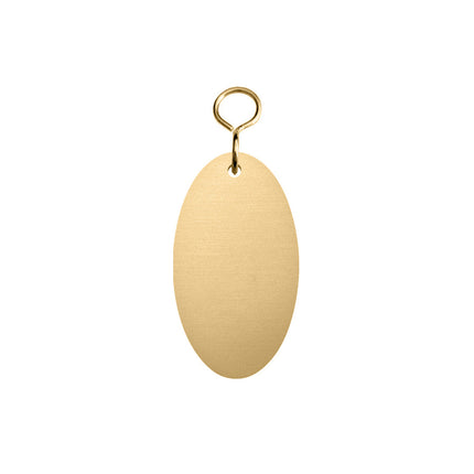 Porte-clés en laiton ovale - 67 x 37 mm - par pièce