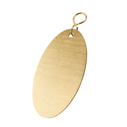 Porte-clés en laiton ovale - 85 x 45 mm - par pièce