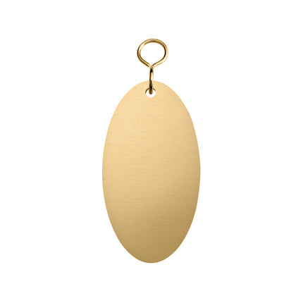 Porte-clés en laiton ovale - 85 x 45 mm - par pièce