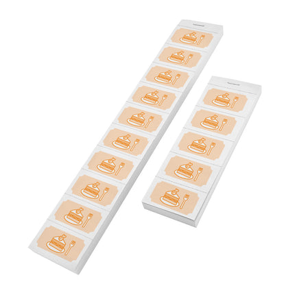 Carnet de tickets pâtisserie sur bande - 1000 tickets