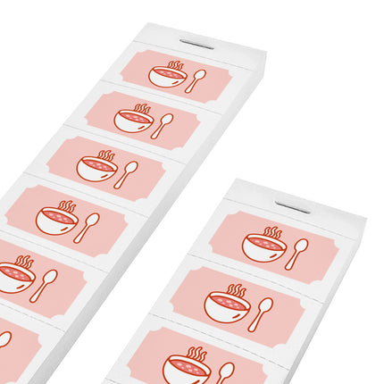 Carnet de tickets soupe sur bande - 1000 tickets