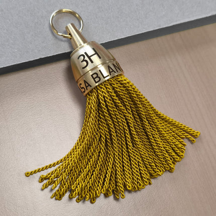 Porte-clés hôtel gravé Philadelphie or - laiton - 140 mm - par pièce