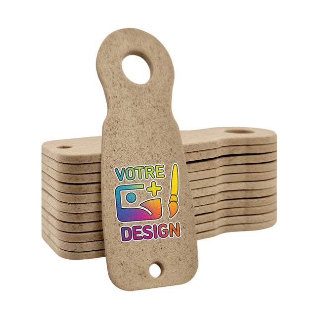 Jetons caddie personnalisés format 1 €- biodégradable - 100 pièces