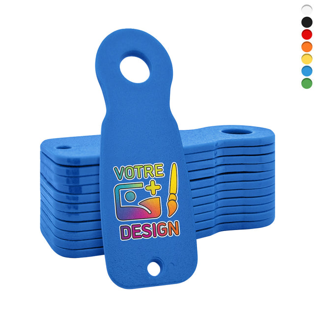 Jetons caddie personnalisés format 1 €-  23 x 70 mm - 100 pièces