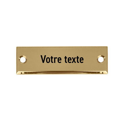 Plaque de porte personnalisé - laiton