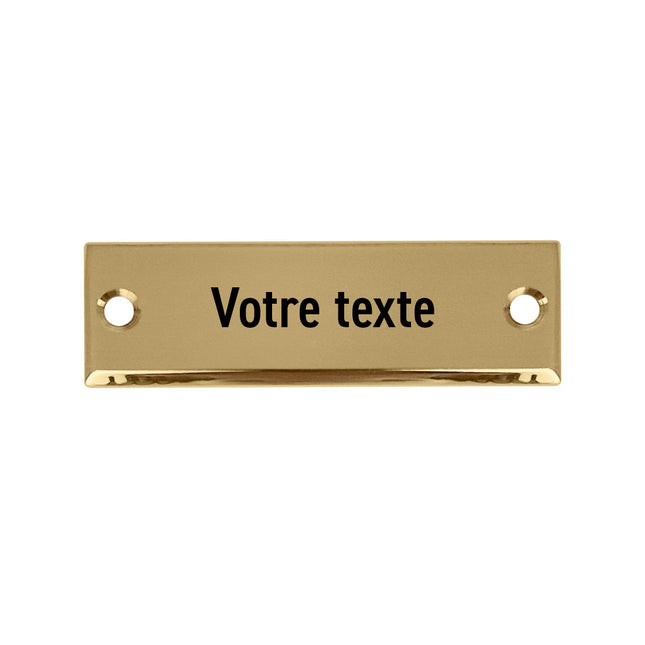 Plaque de porte personnalisé - laiton