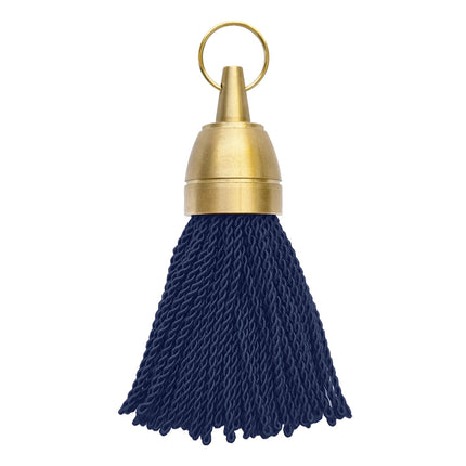 Porte-clés hôtel vierge Philadelphie bleu foncé - laiton - 140 mm - par pièce
