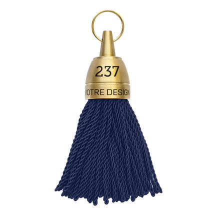 Porte-clés hôtel gravé Philadelphie bleu - laiton - 140 mm - par pièce