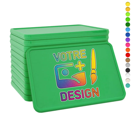 Jetons personnalisés rectangle - 50 x 35 mm - 100 pièces