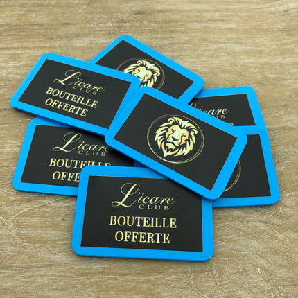 Jetons personnalisés rectangle - 50 x 35 mm - 100 pièces