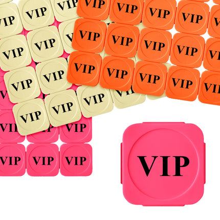 Jetons événementiels séparables VIP en plastique - par 100 pièces