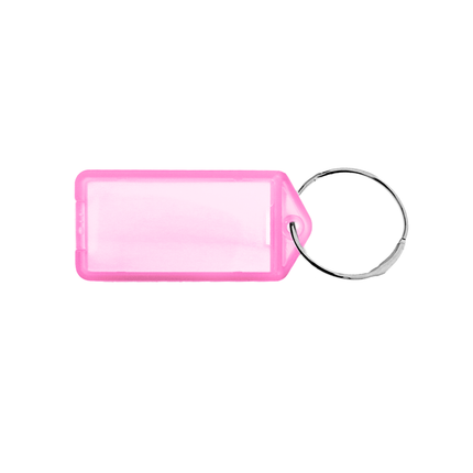 Porte-clés avec anneau - 60 x 27 mm - 100 pièces