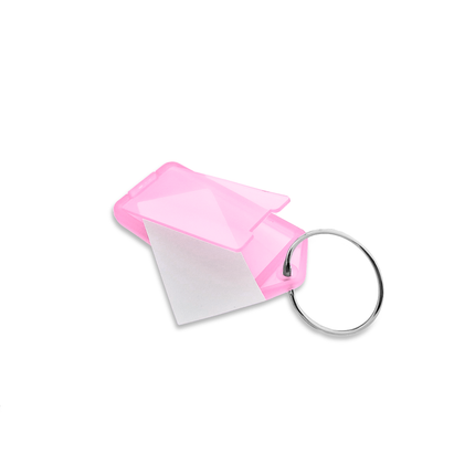 Porte-clés avec anneau - 60 x 27 mm - 100 pièces