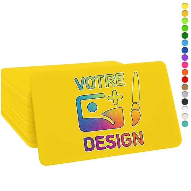 Jetons personnalisés rectangle - 65 x 43 mm - 100 pièces