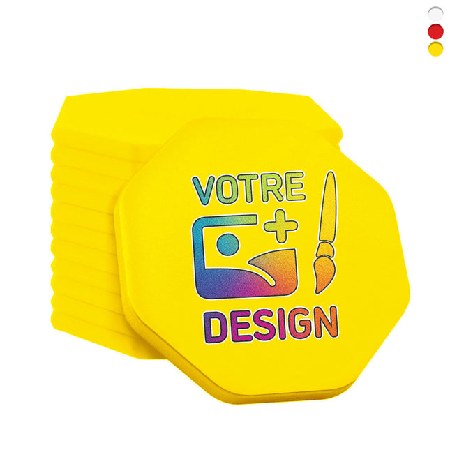Jetons personnalisés octogone- 38 x 38 mm - 100 pièces